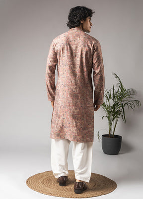 Pink Silk Kurta & Pajama Set