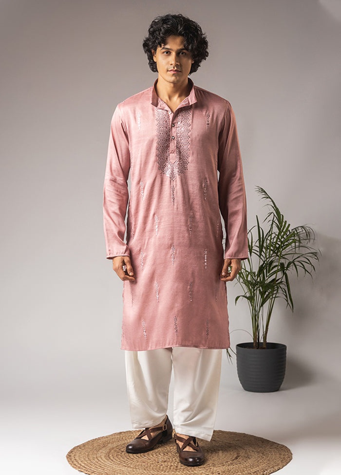 Pink Silk Kurta & Pajama Set