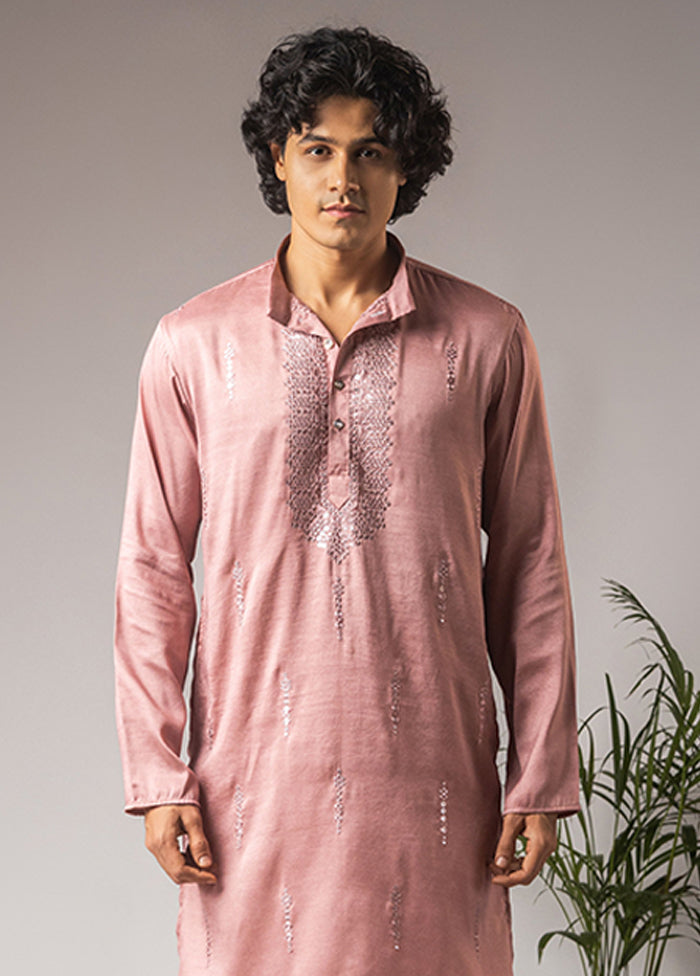Pink Silk Kurta & Pajama Set