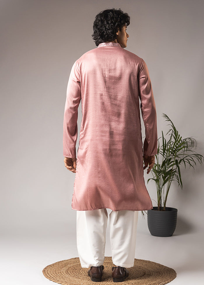 Pink Silk Kurta & Pajama Set