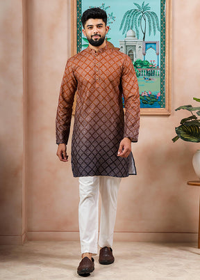 Blue Cotton Kurta & Pajama Set