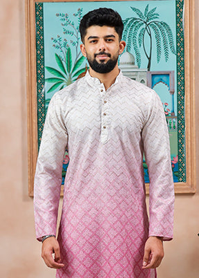 Pink Cotton Kurta & Pajama Set