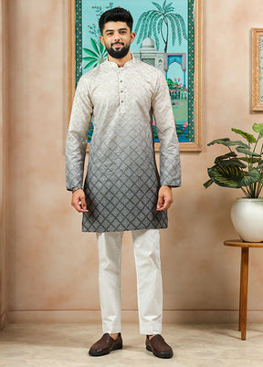 Green Cotton Kurta & Pajama Set