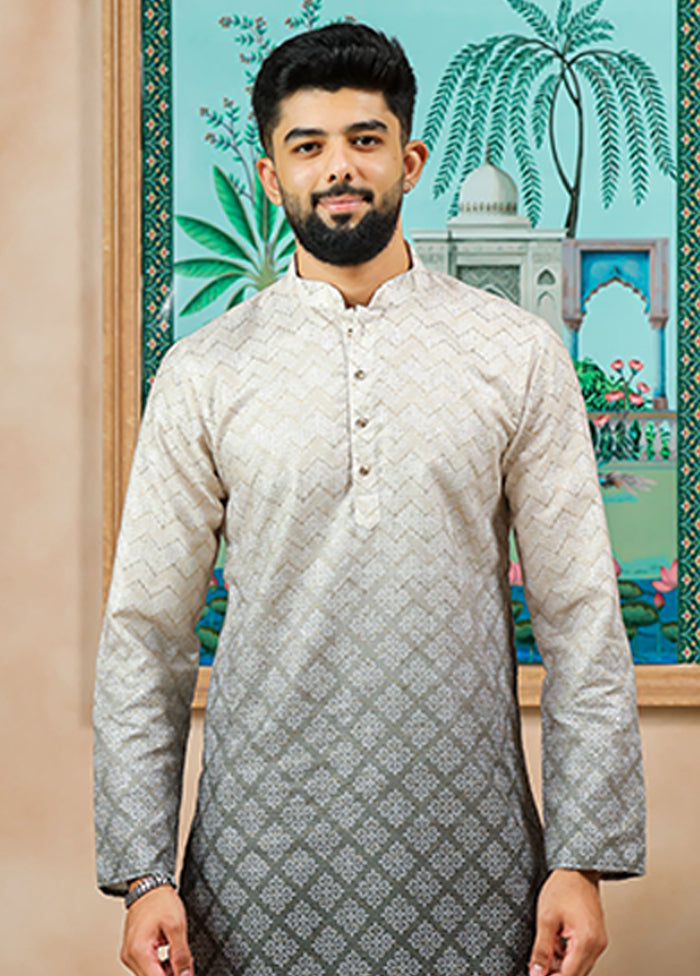 Green Cotton Kurta & Pajama Set