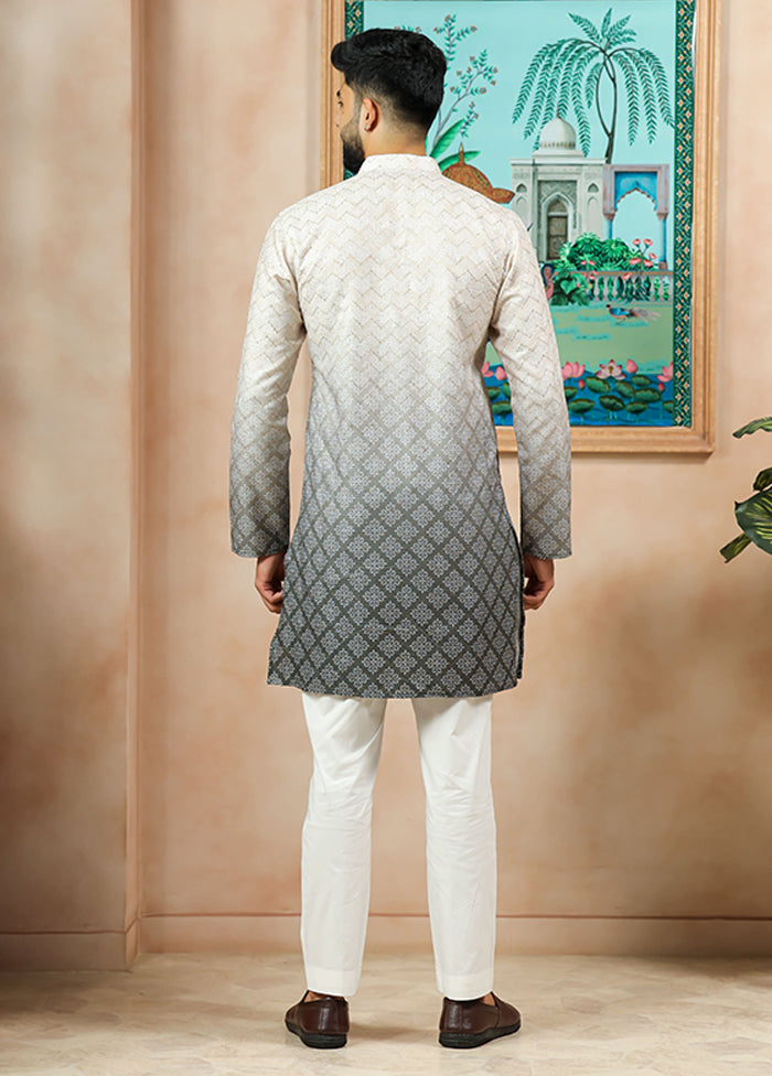 Green Cotton Kurta & Pajama Set