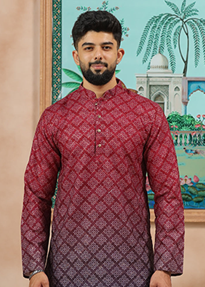 Blue Cotton Kurta & Pajama Set