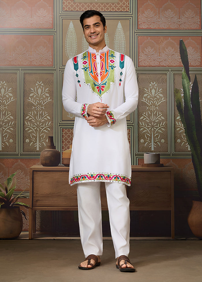 White Cotton Kurta