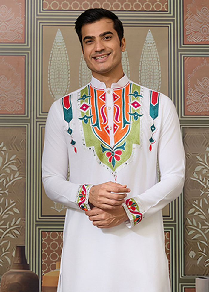 White Cotton Kurta