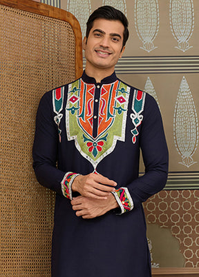 Blue Cotton Kurta