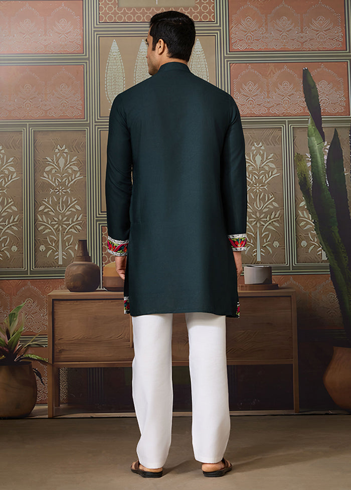 Green Cotton Kurta