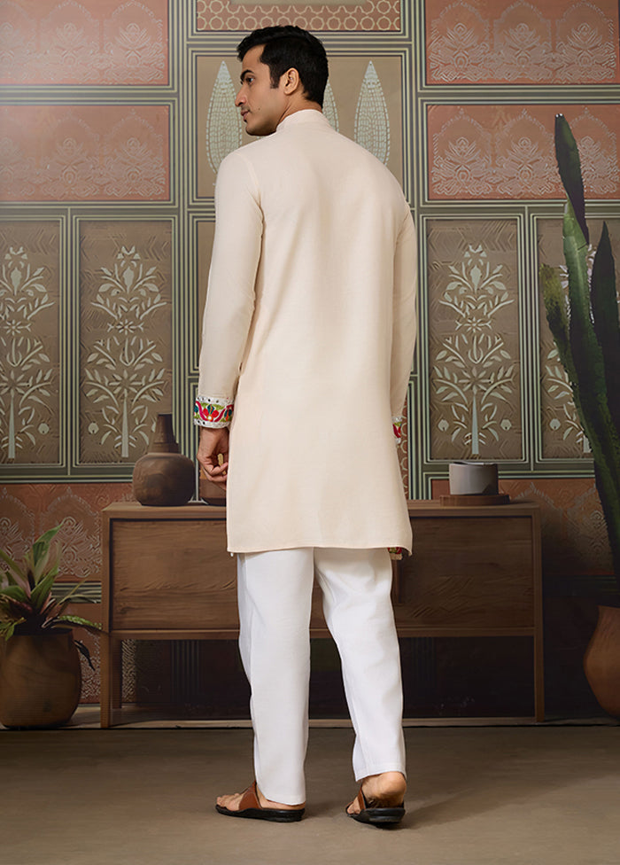 Cream Cotton Kurta