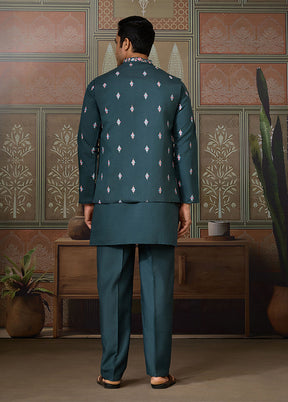 Green Viscose Kurta & Pajama Set