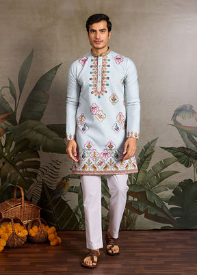 Blue Viscose Kurta