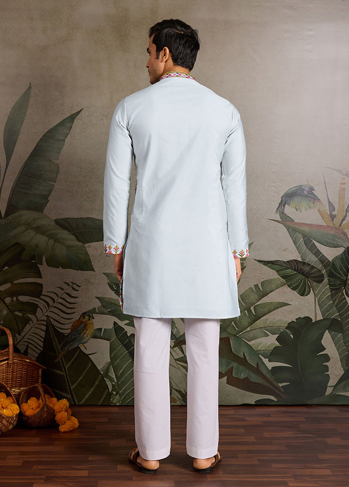 Blue Viscose Kurta