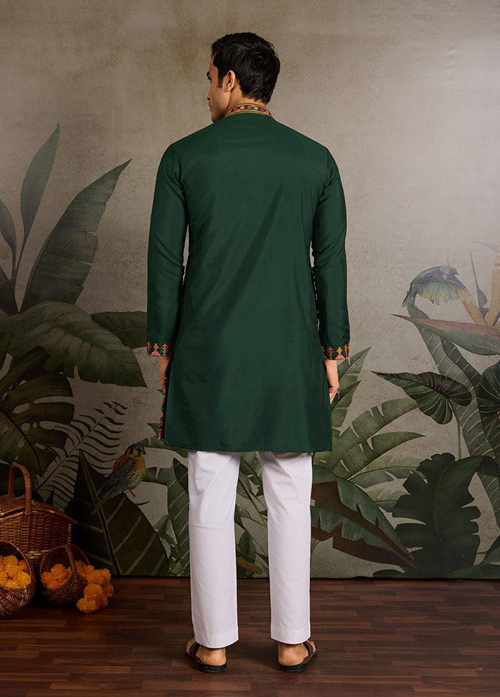 Green Viscose Kurta