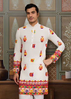 White Cotton Kurta