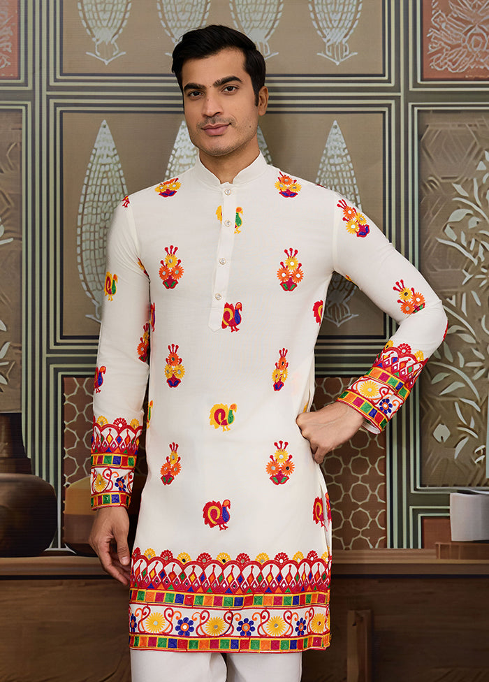 White Cotton Kurta