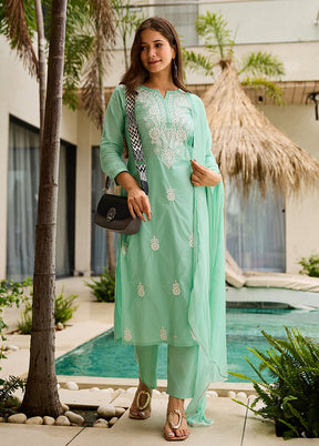 3 Pc Multicolor Cotton Suit Set