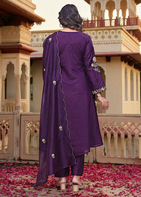 3 Pc Lavender Cotton Suit Set