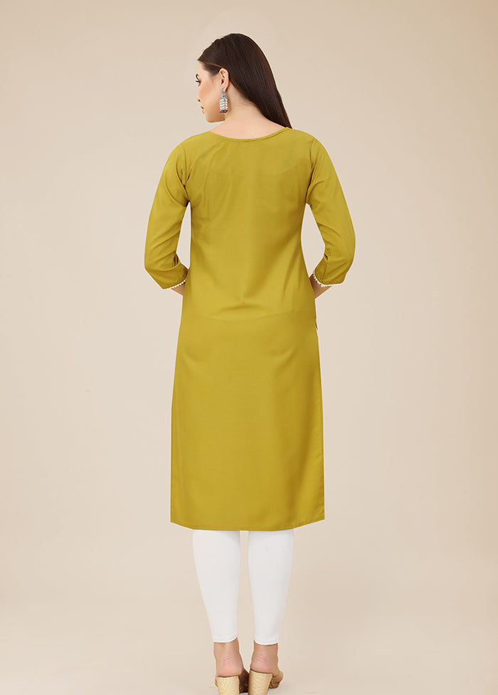 Green Readymade Silk Kurti - Indian Silk House Agencies