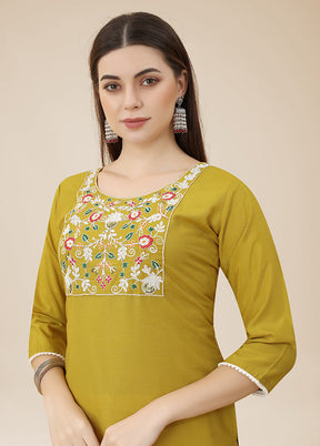 Green Readymade Silk Kurti - Indian Silk House Agencies