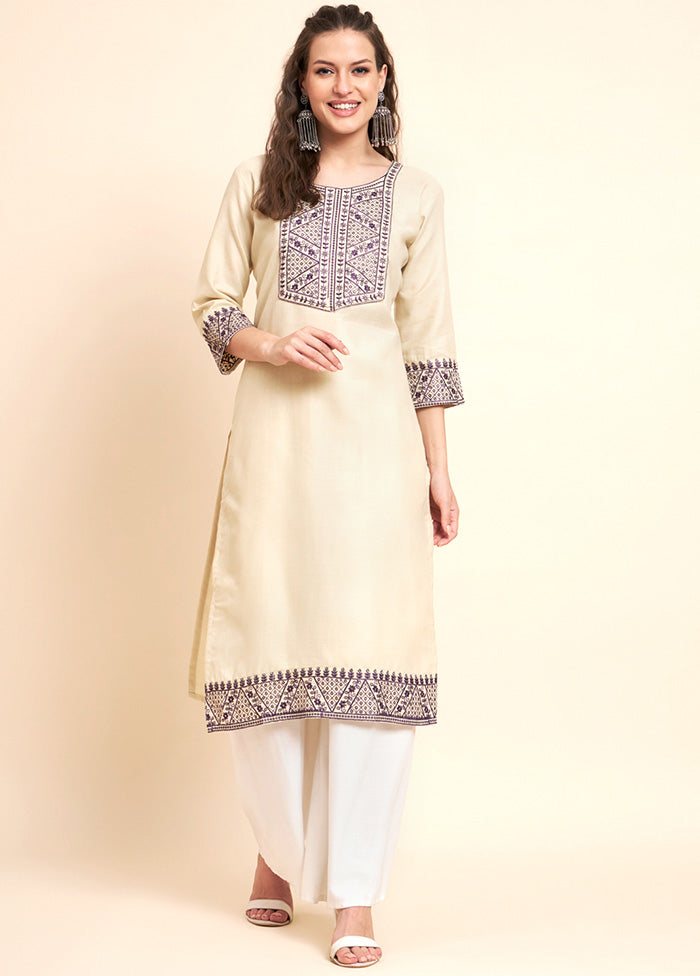 Peach Readymade Cotton Kurti - Indian Silk House Agencies