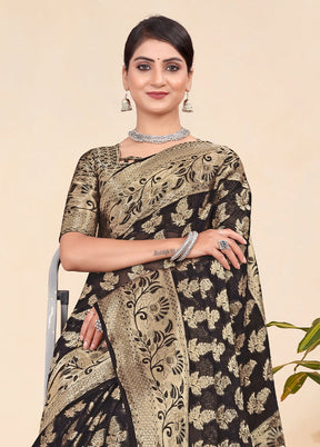 Cream Spun Silk Saree With Blouse Piece - Indian Silk House Agencies