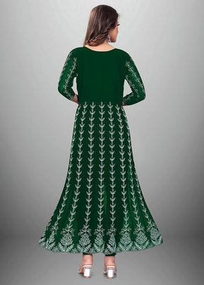 Green Readymade Georgette Kurti - Indian Silk House Agencies