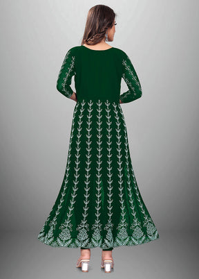 Green Readymade Georgette Kurti