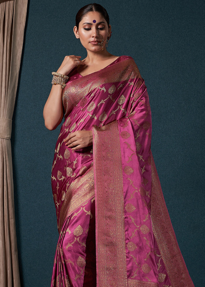 Rani Dupion Silk Saree With Blouse Piece - Indian Silk House Agencies