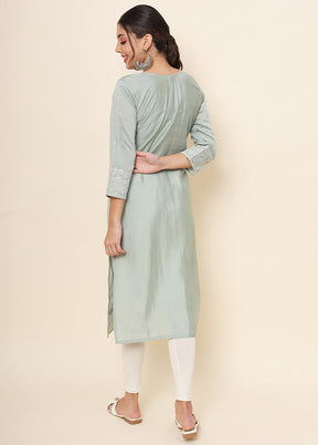 Grey Readymade Cotton Kurti - Indian Silk House Agencies