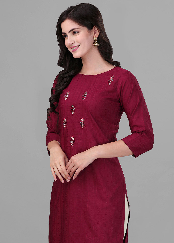 Pink Readymade Rayon Kurti