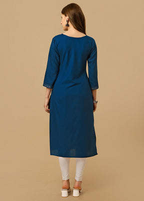 Blue Readymade Rayon Kurti