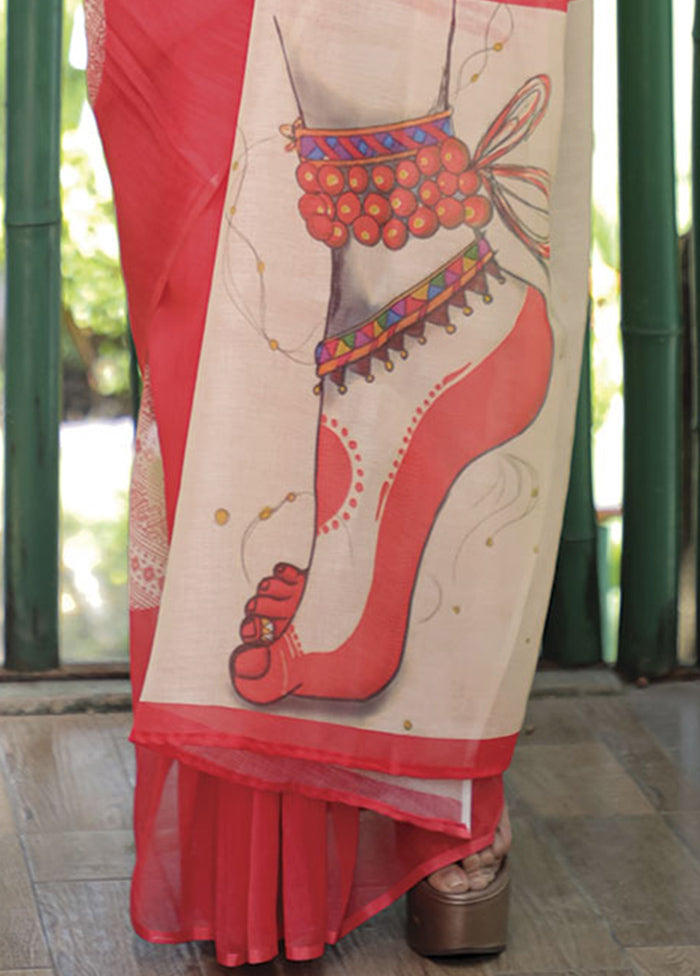 Pink Silk Saree With Blouse Piece - Indian Silk House Agencies