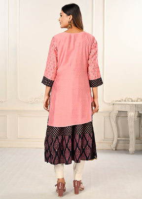 Pink Readymade Cotton Kurti