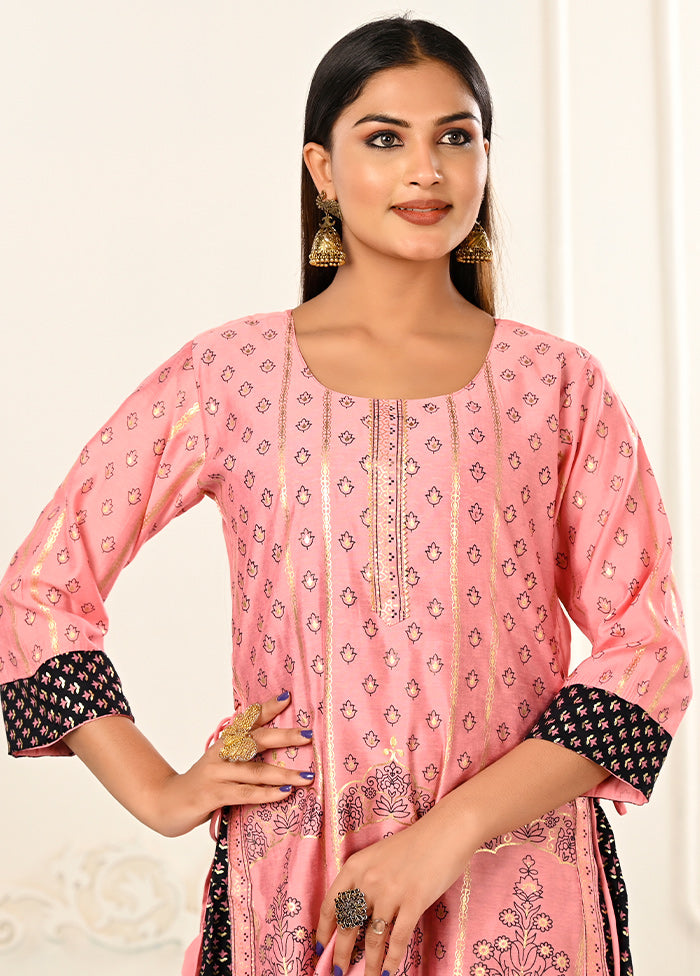 Pink Readymade Cotton Kurti