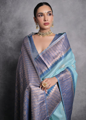 Firoza Dupion Silk Saree With Blouse Piece