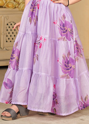 Purple Silk Frock