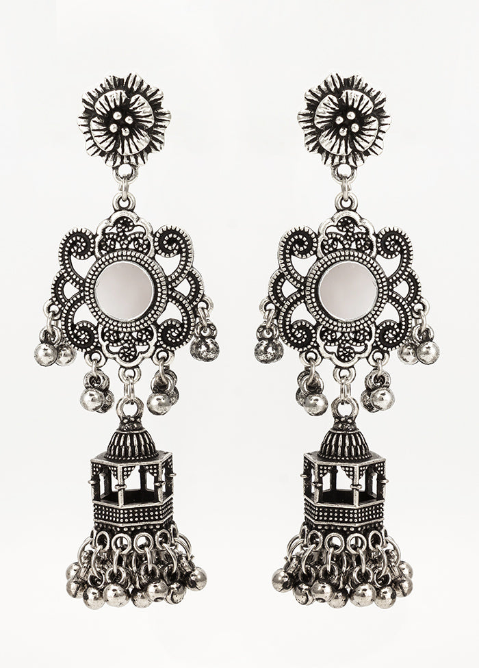 Silver Brass Antique Earrings