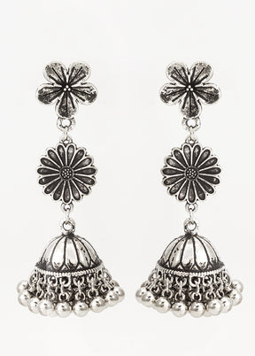 Silver Brass Antique Earrings