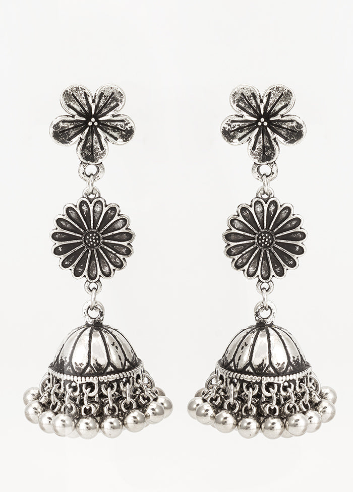 Silver Brass Antique Earrings