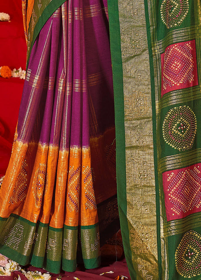 Mustard Tussar Silk Saree With Blouse Piece