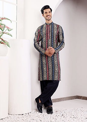 Multicolor Silk Kurta