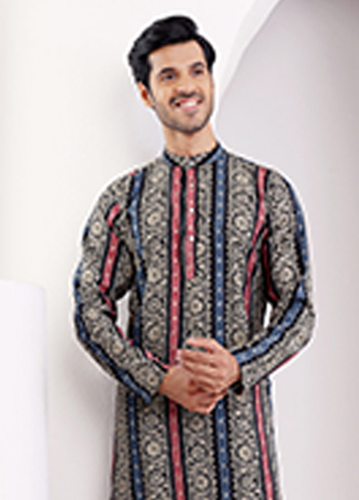 Multicolor Silk Kurta