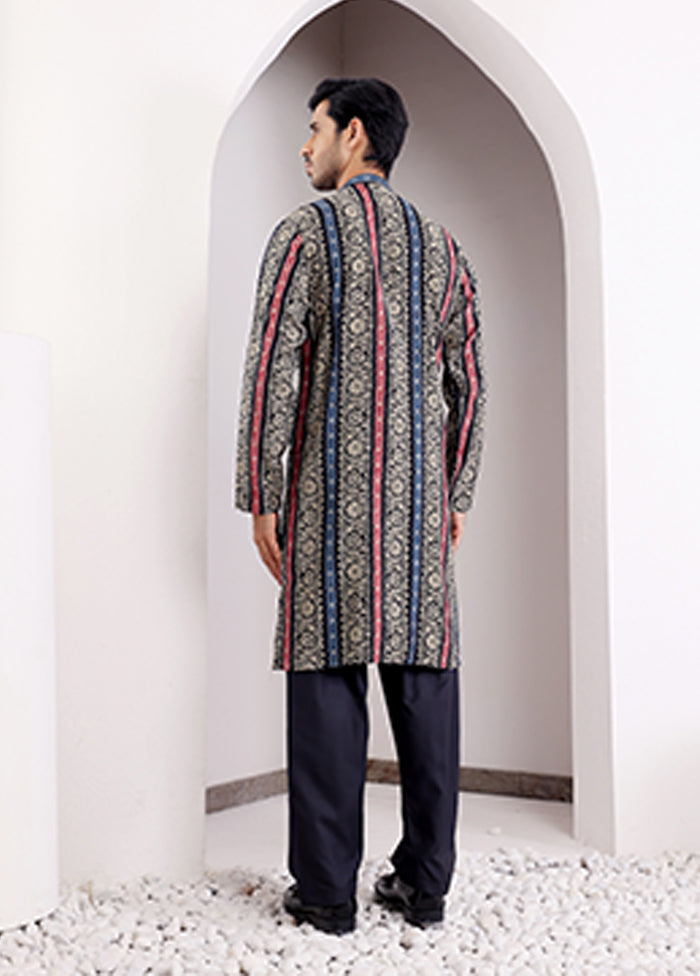Multicolor Silk Kurta