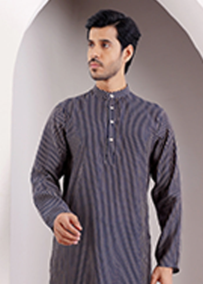 Blue Silk Kurta