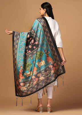 Sea Green Art Silk Dupatta