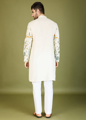 White Viscose Kurta