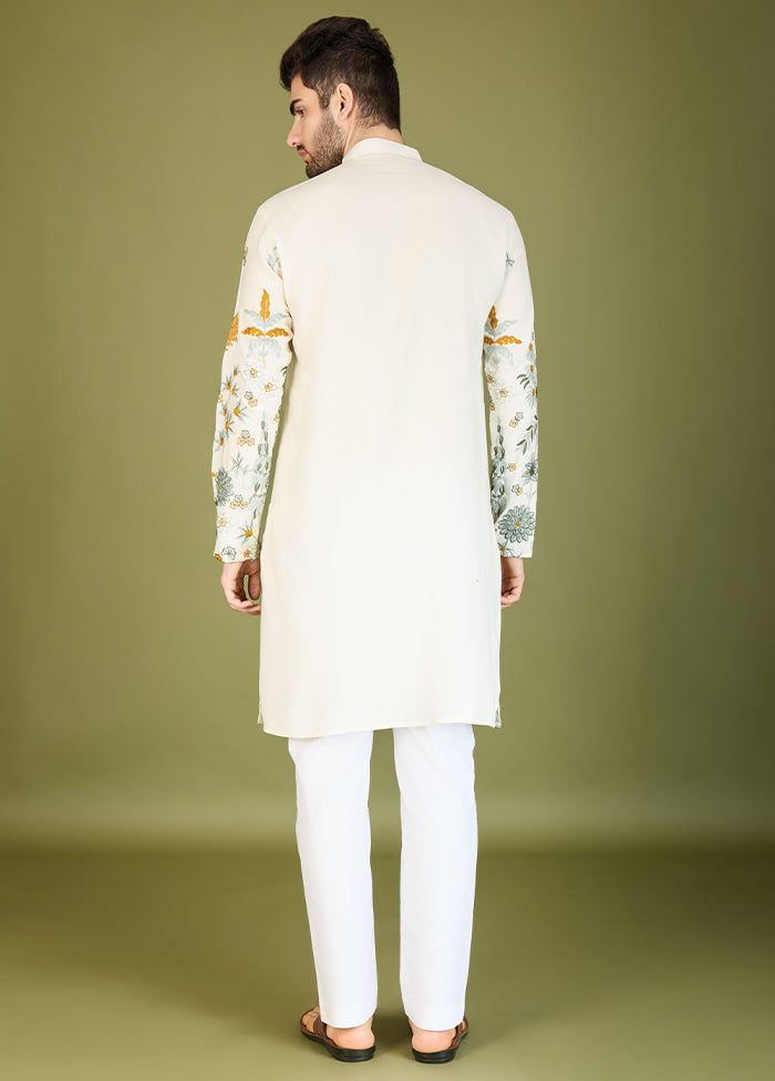White Viscose Kurta