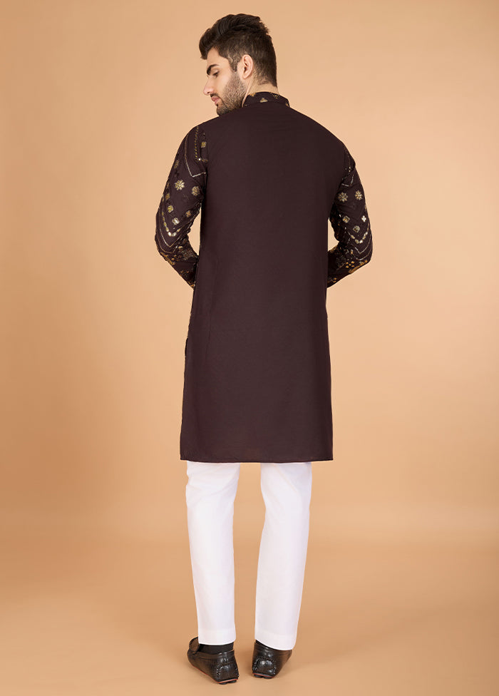 Brown Viscose Kurta